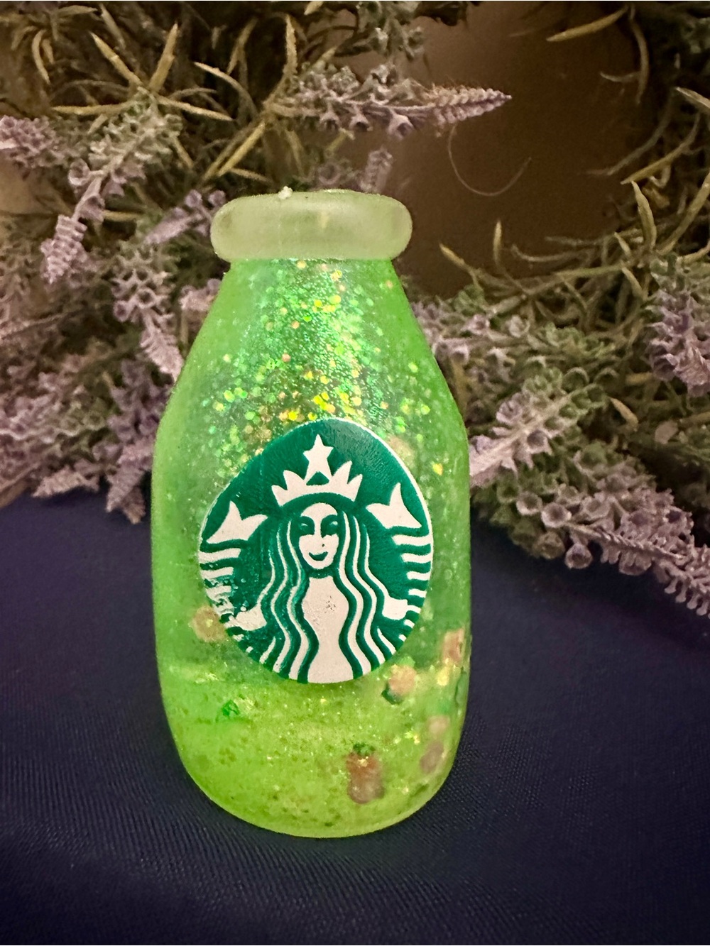 Starbucks Green Glitter Bottle Squishy